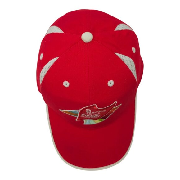 2008 Coca Cola Beijing Olympics Adjustable Embroidered Cap Trucker Baseball Hat - Picture 6 of 16
